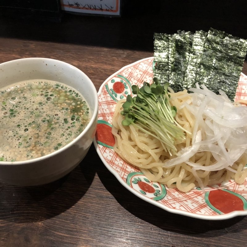 濃厚鶏白湯つけ麺(酒菜や まつ)