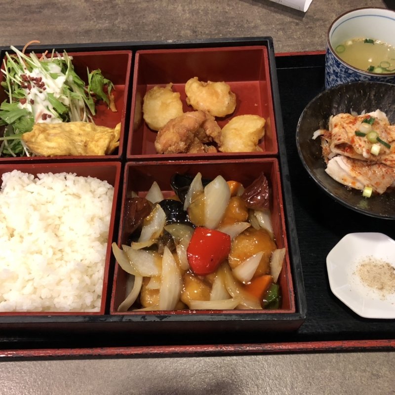 酢豚弁当(中華 龍泉亭)