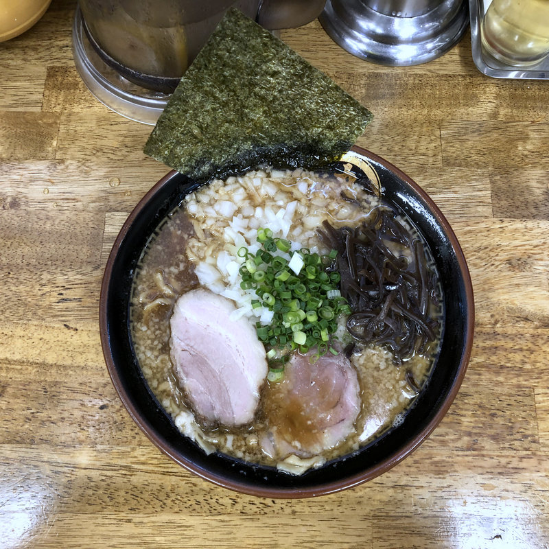 こってり背脂煮干ラーメン並盛	(中華蕎麦 丸め 東久留米店)