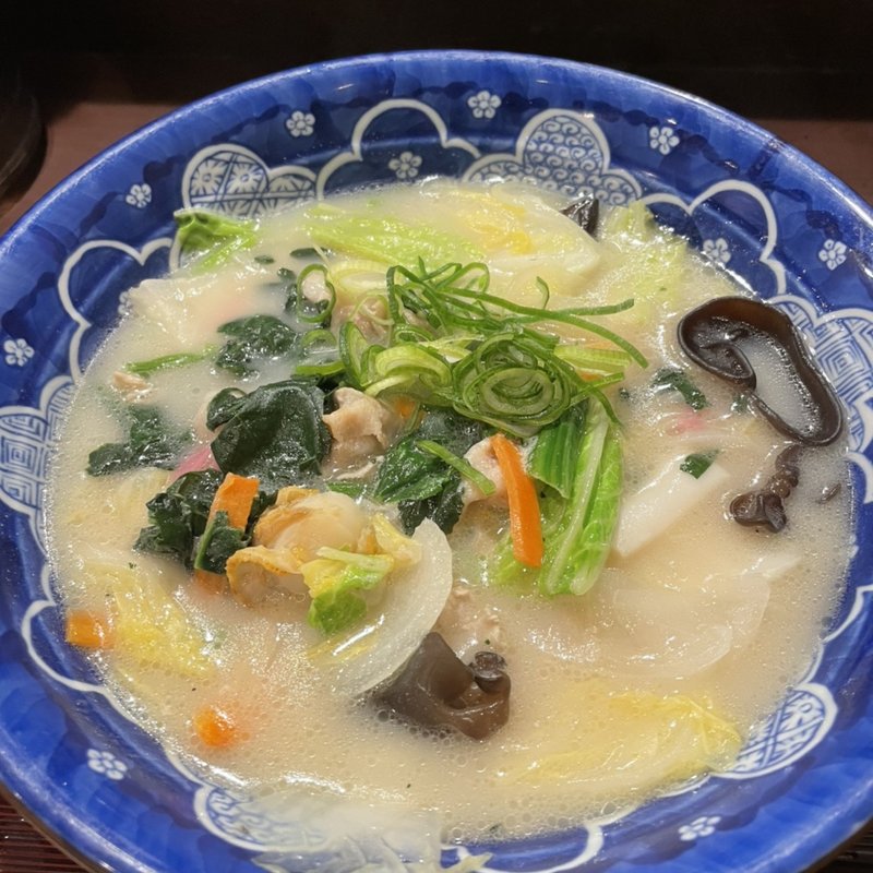 海鮮ちゃんぽんうどん(釜揚げうどん 水山 新宿 （かまあげうどん・すいざん）)