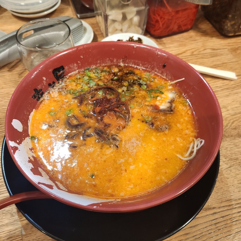 赤辛牛じゃんラーメン(ラーメンまこと屋栗東インター前店)