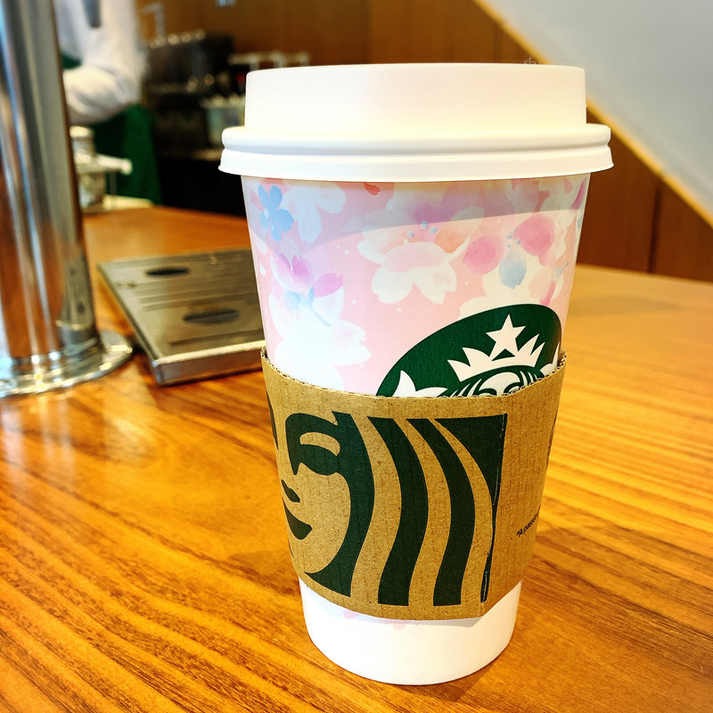 さくらふわりベリー ミルク ラテ(スターバックスコーヒー 銀座松屋通り店)