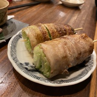 レタス豚巻き(やさい串巻き なるとや)