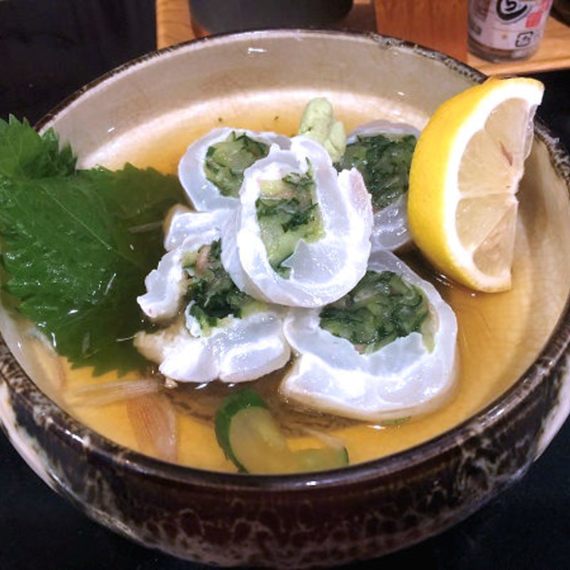 平目ときゅうりの酢の物(ほろよい )