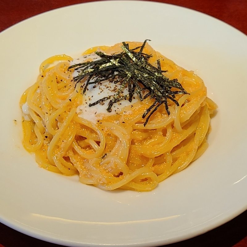 とろろ明太子の和風カルボナーラ(ル・パスタガーデン)