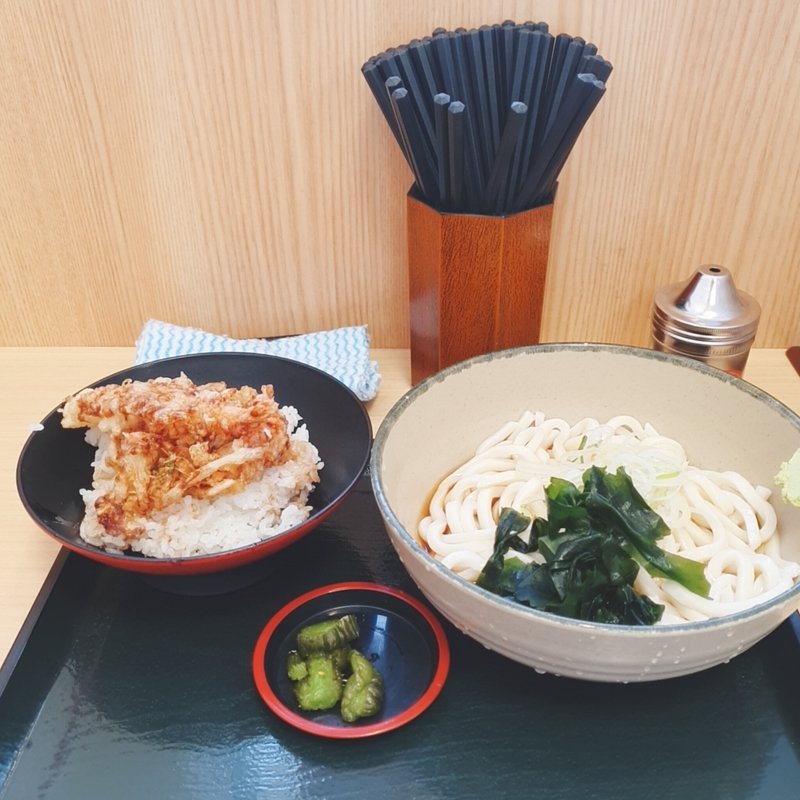ミニ海老かき揚げ丼セット(名代 箱根そば 新松田店 )