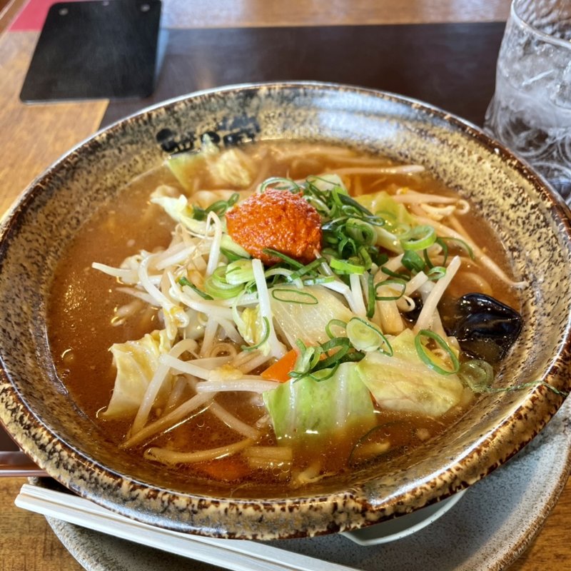 野菜辛味噌ラーメン大盛(越後秘蔵麺 無尽蔵 なおえつ家)