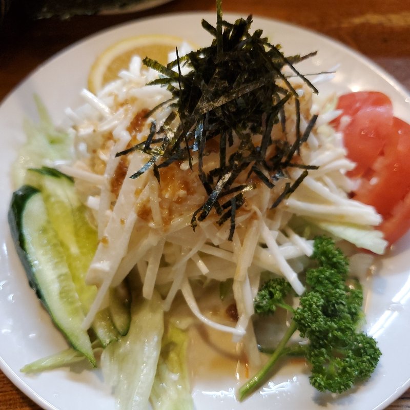 ホタテと大根サラダハーフ(とんかつ光助)