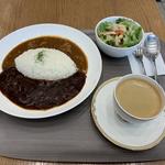 早矢仕とビーフカレーの2色ソースライス(マルゼンカフェ池袋)