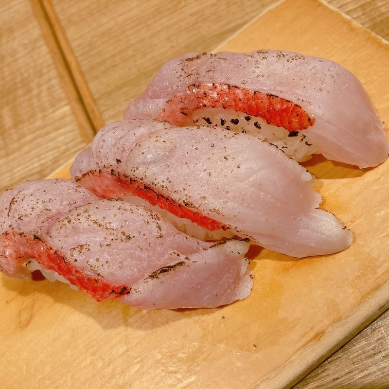 炙り金目鯛(雛鮨西銀座)