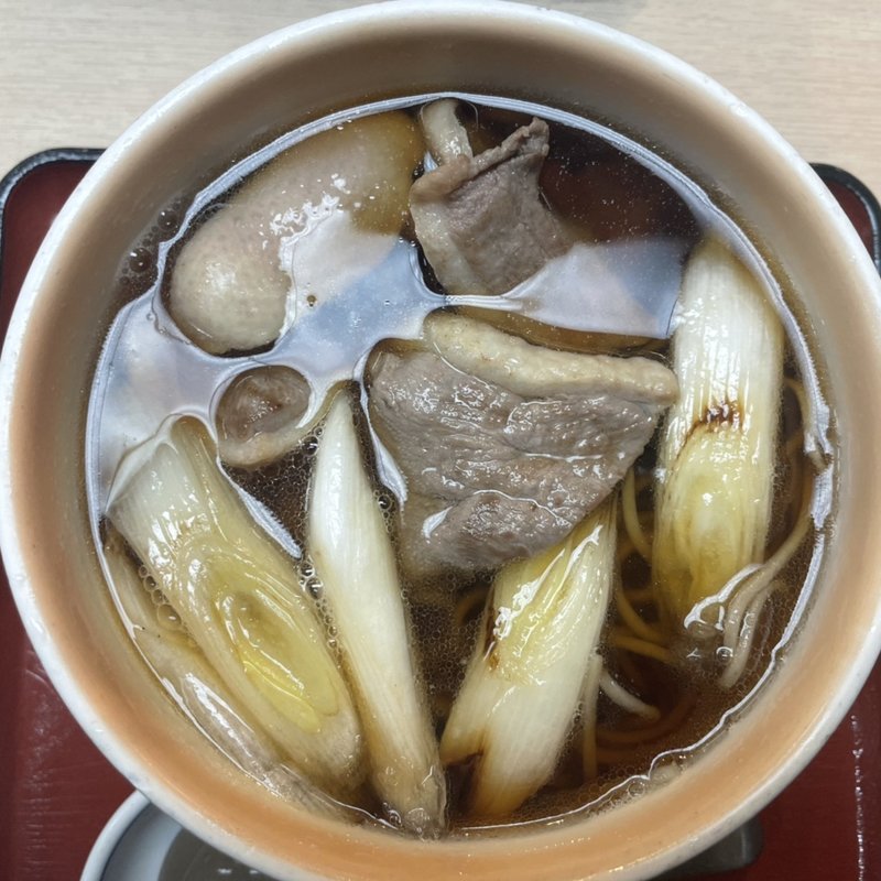 鴨南蛮そば(永坂更科布屋太兵衛 新宿地下鉄ビル店)