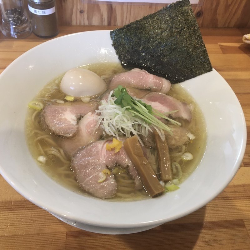 塩そば+チャーシュー+味玉+大盛り(麺屋 希楽夢)