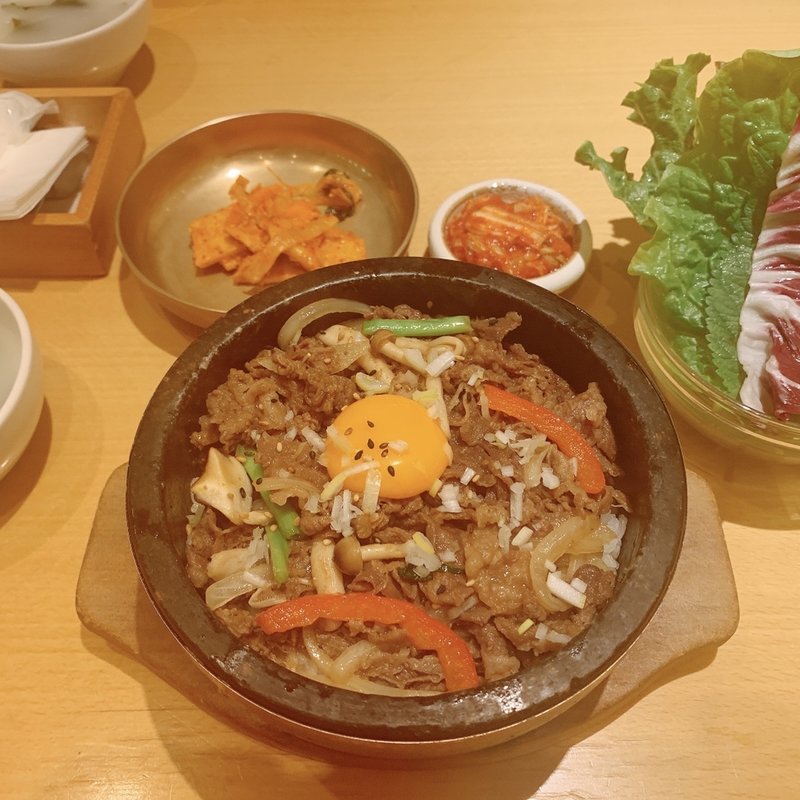 プルコギ石焼セット(水刺齋（すらんじぇ）渋谷ヒカリエ)