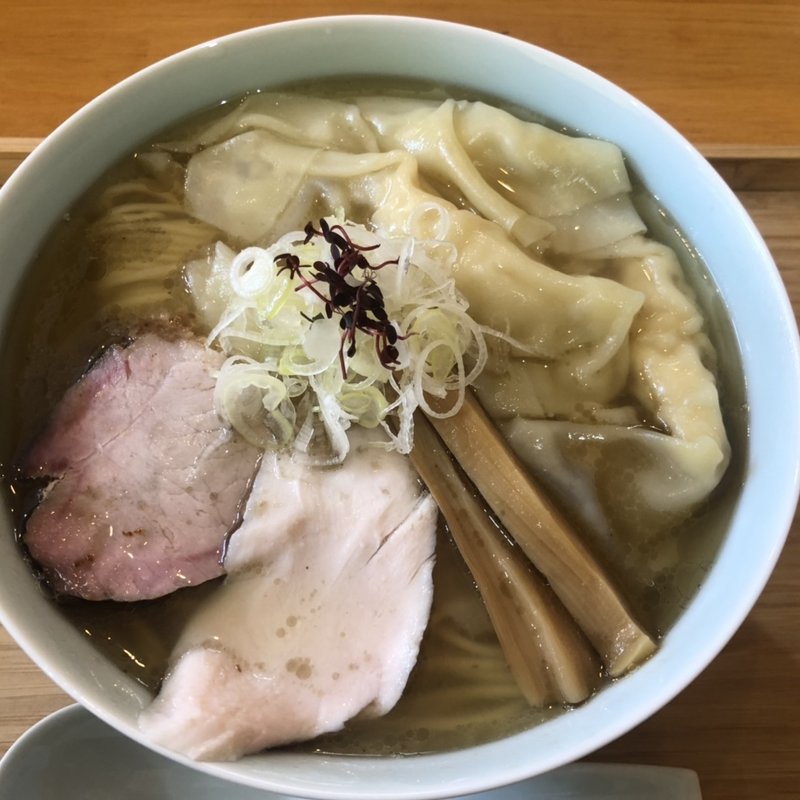 弦乃月雲呑そば(自家製麺と定食 弦乃月)