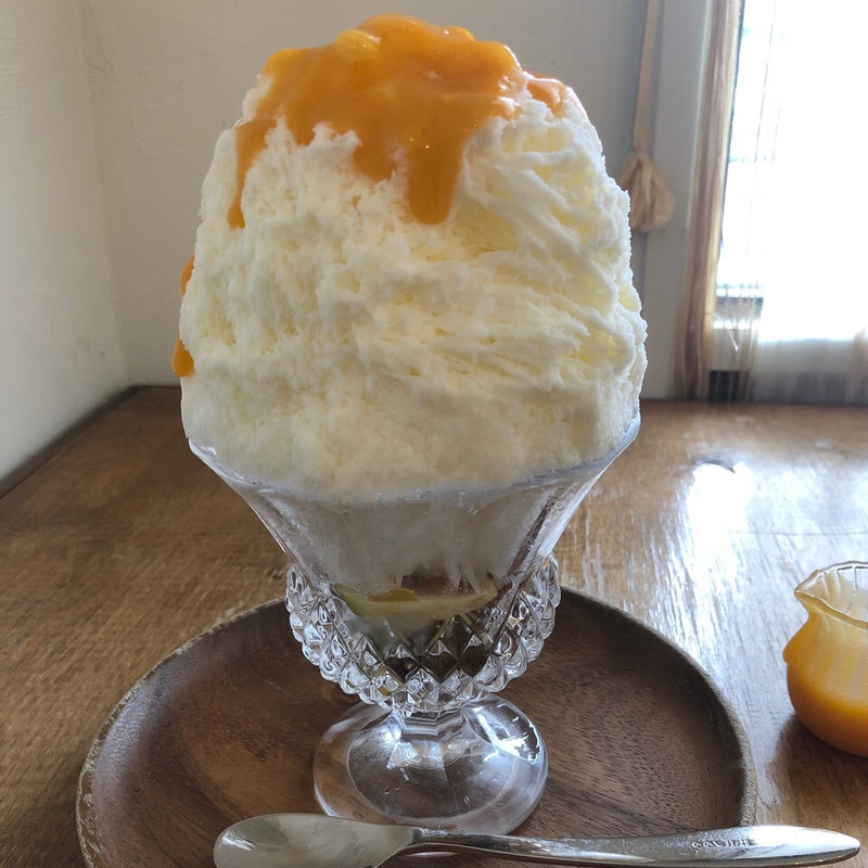 南阿蘇ミルク　杏ソース(喫茶 ベレー)