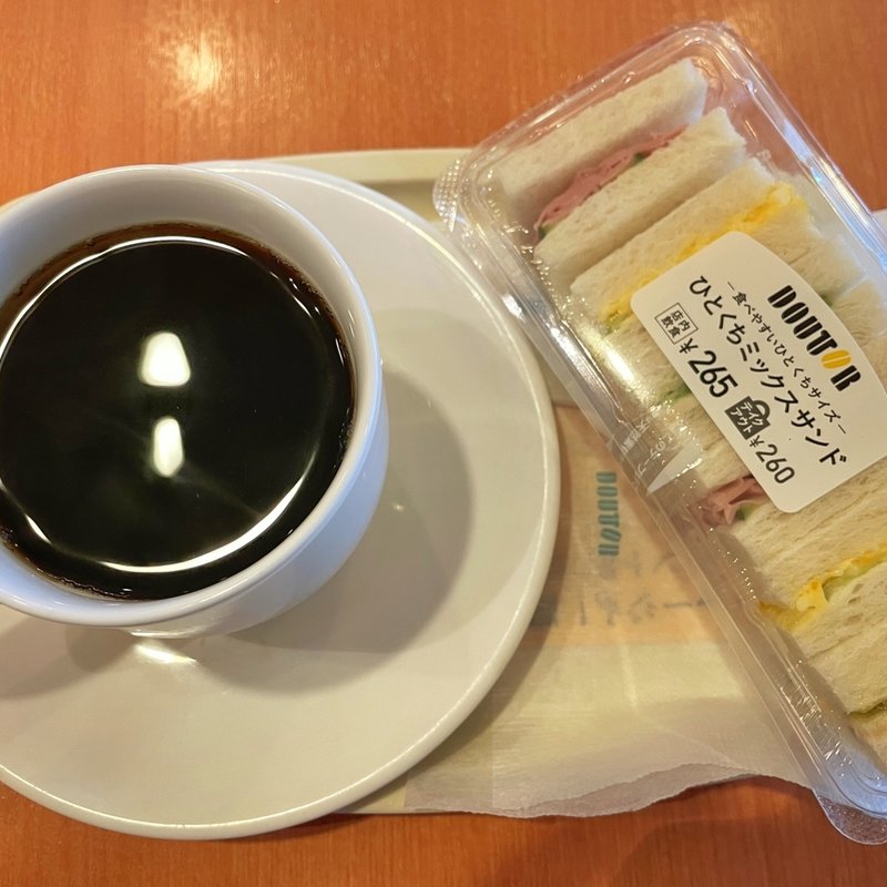 ひとくちミックスサンド(ドトールコーヒーショップ 門前仲町２丁目店)