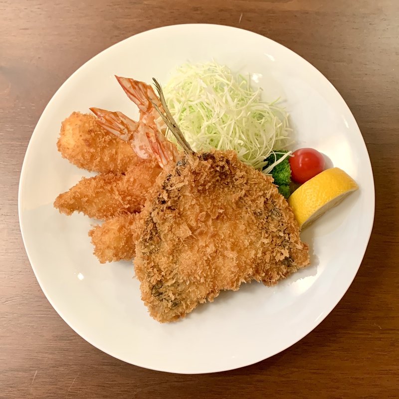 極フライ盛り膳(田中田式 海鮮食堂 魚忠 西麻布店)