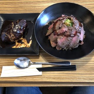 国産牛ステーキ丼単品(佰食屋)