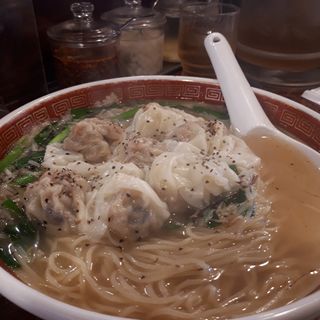 香ばし葱の雲呑麺(広州市場 大塚店)
