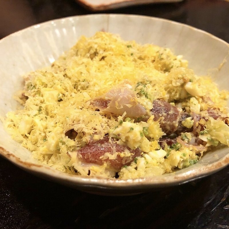 パセリのタルタルとホタルイカ(乍旨司 )