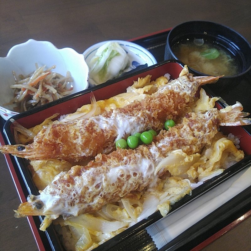 大海老フライ重(前沢温泉　舞鶴の湯　食堂 )