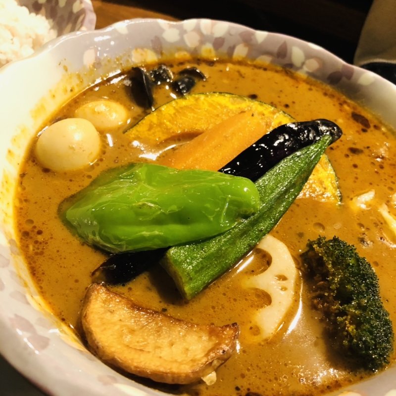 お得なラム　ココナッツスープ大盛り(スープカリー オーヤン)