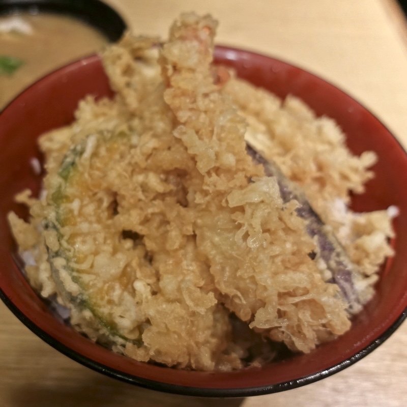 上天丼（あら汁付）(魚河岸　丸天 みなと店 )