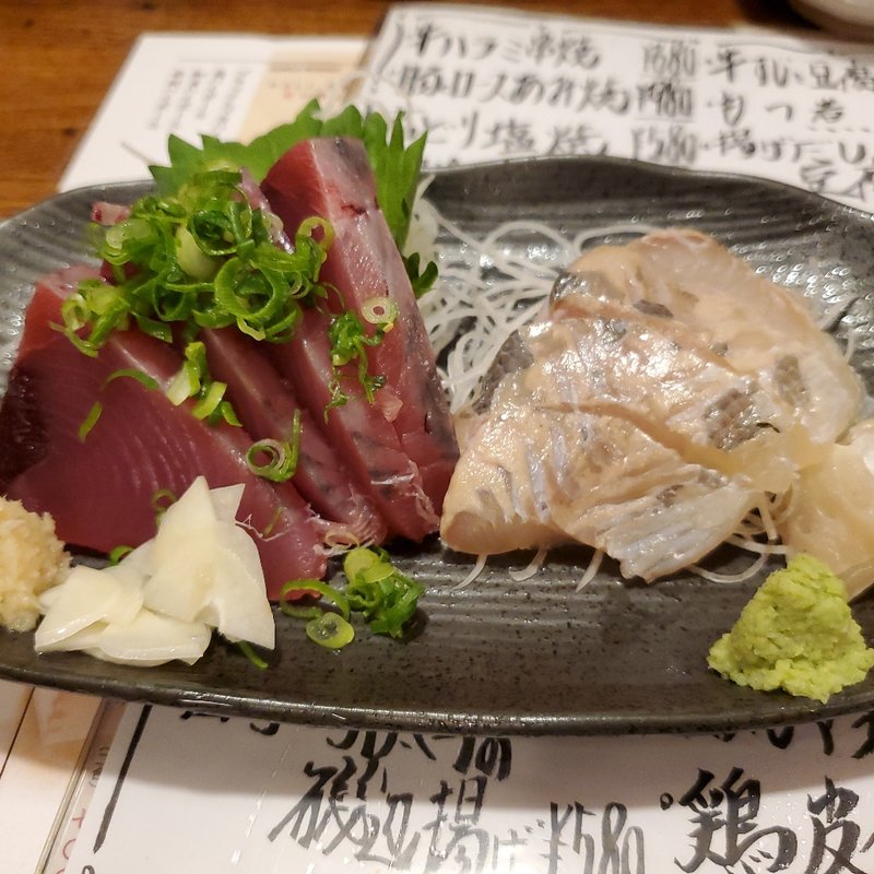 カツオ&平目昆布〆(とんかつ光助)