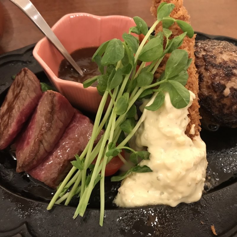 さくらセット　2周年記念特別価格(和牛ハンバーグと創作パスタ　さくら亭)