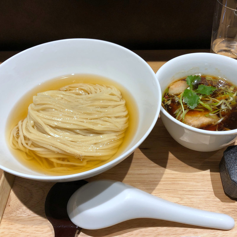 鰹昆布水つけ麺（醤油）(らぁ麺や嶋)