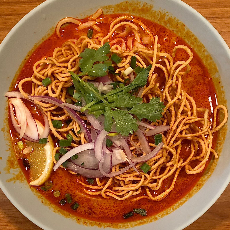 カレーラーメン(タイ屋台料理チャンパー 伊勢丹会館店)