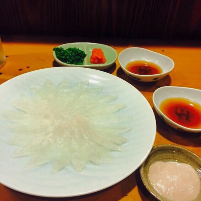 カワハギのお刺身(おかめ)