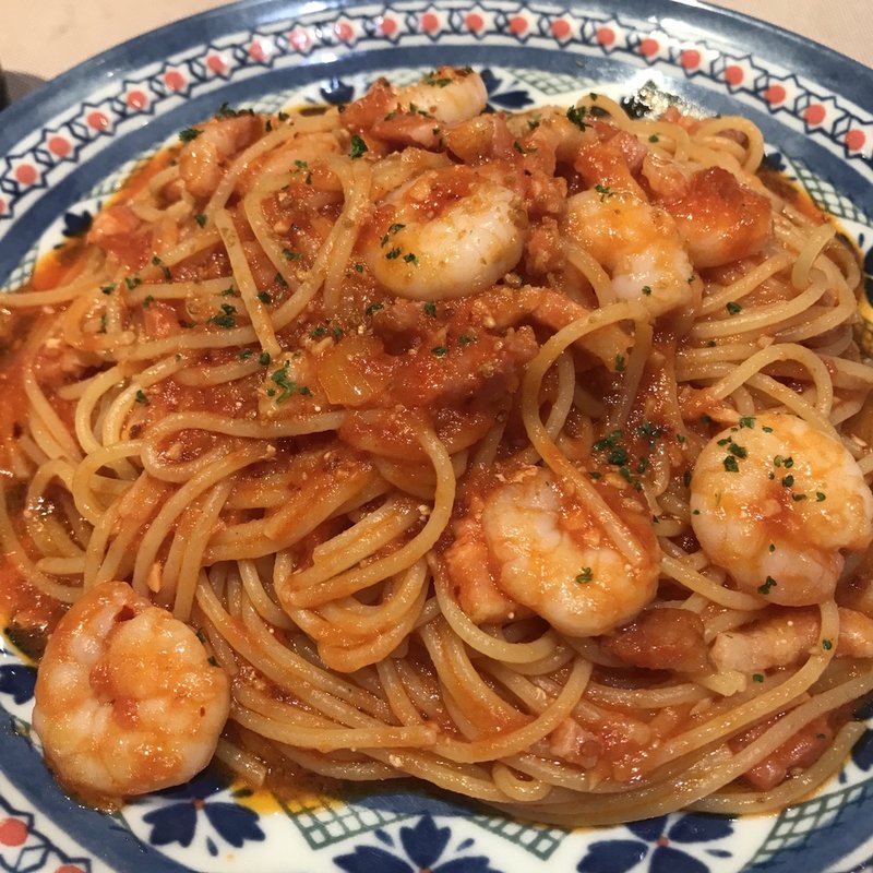 たっぷり海老と熟成ベーコンのアラビアータ(パステル 丸井錦糸町店 （PASTEL）)