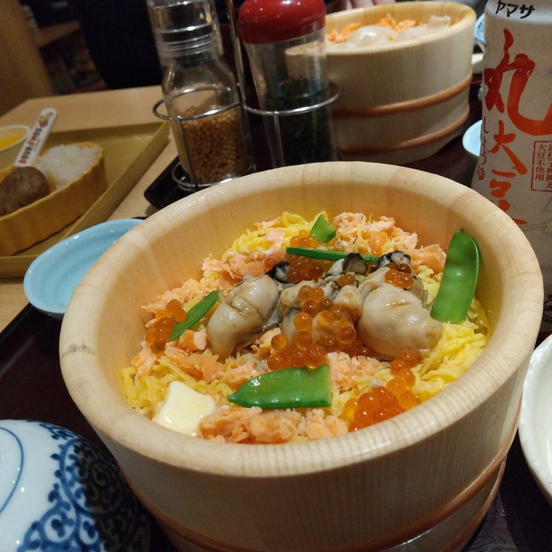 牡蠣といくらのバター醤油おひつごはん(四六時中　田無アスタ店)