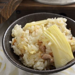 タケノコ&鶏肉ごはん(自宅)