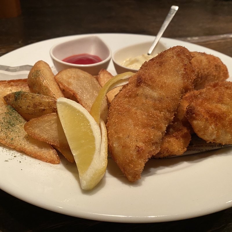 ふぐdeフィッシュ&チップス(4p)(ミズナラ カスク)