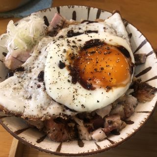 肉飯(自家製麺と定食 弦乃月)