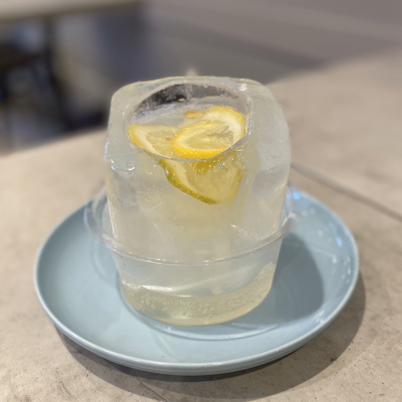 氷の生レモンスカッシュ(ホンマチコーヒー)