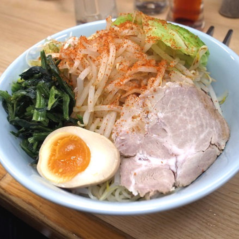 辛つけ麺＋中盛り(めん屋 かみいた)