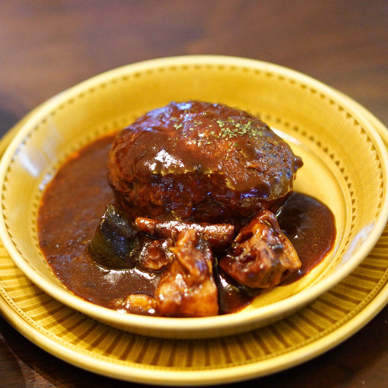 自家製 煮込みハンバーグ(馬場FLAT )