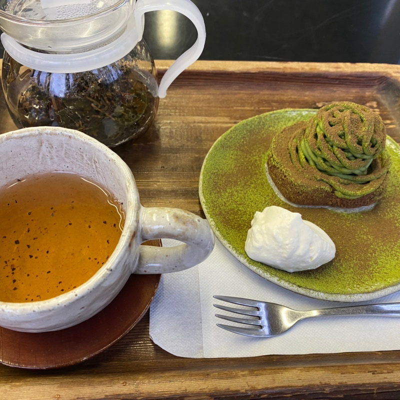 あさみやモンブラン＆上ほうじ茶(山本園　ＷＩＴＨ ＴＥＡ （ウィズティー）)