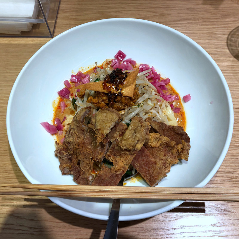 汁なし拝骨担々麺(揉合麺荘 ロウフゥメンソウ)