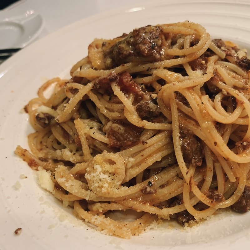 じっくり煮込んだミートソース(バール・トラットリア・トムトム （Tomtom 東向島店）)