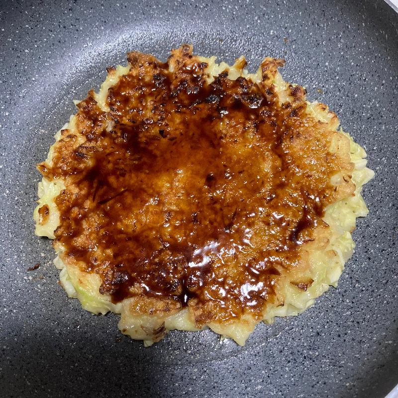 牛キャベツ紅生姜お好み焼き(家ご飯)