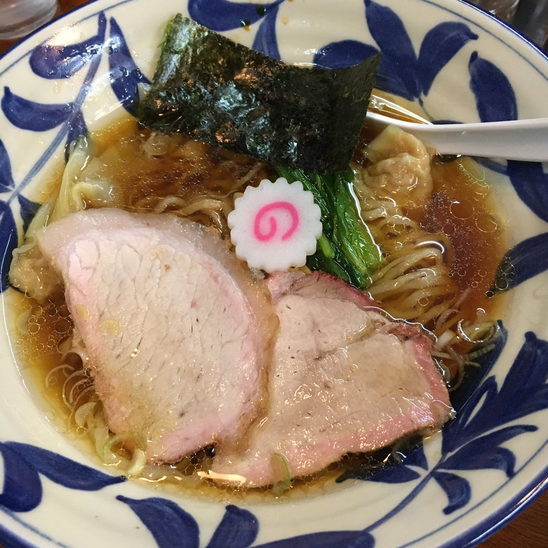 ワンタン麺(手打ち中華そば 竹の助)