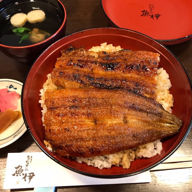 うな丼 特上(炭焼きうなぎの魚伊 本店)