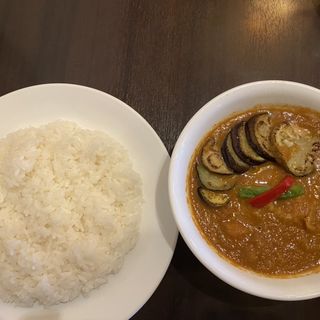 なすトマトチキン(curry 草枕)
