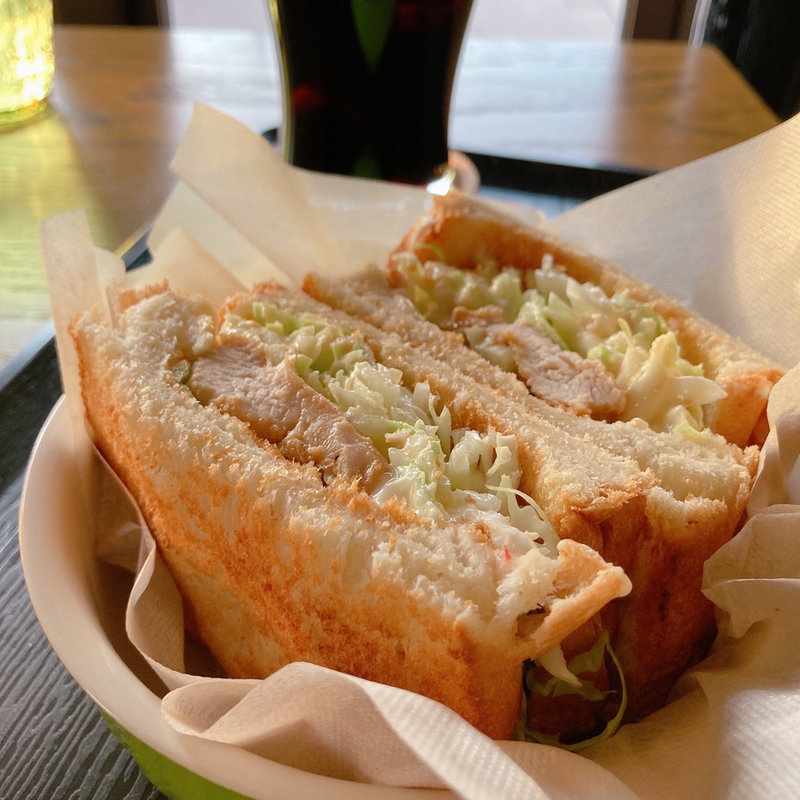ホットサンド(照り焼きチキン)(壱里山Cafe)