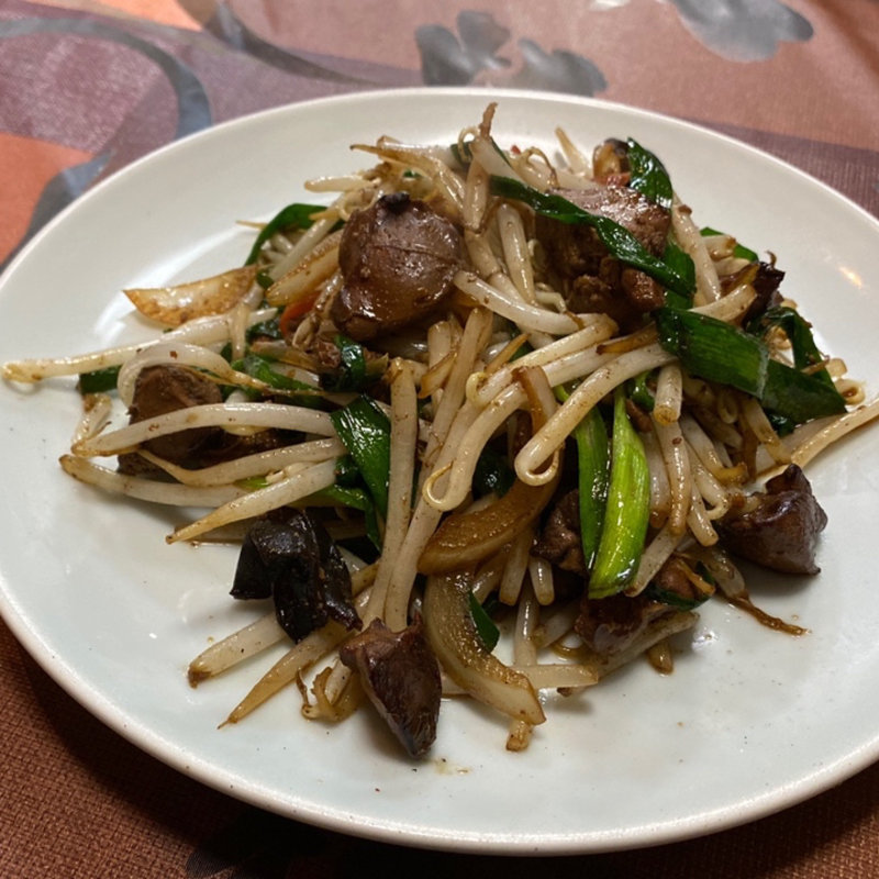 ニラレバー炒め(中華屋台とんとん （とんとん）)