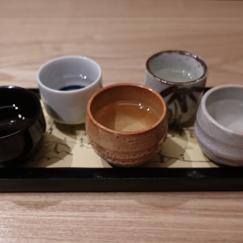 地酒飲み比べ(美湾荘 （ゆけむりの宿　美湾荘）)